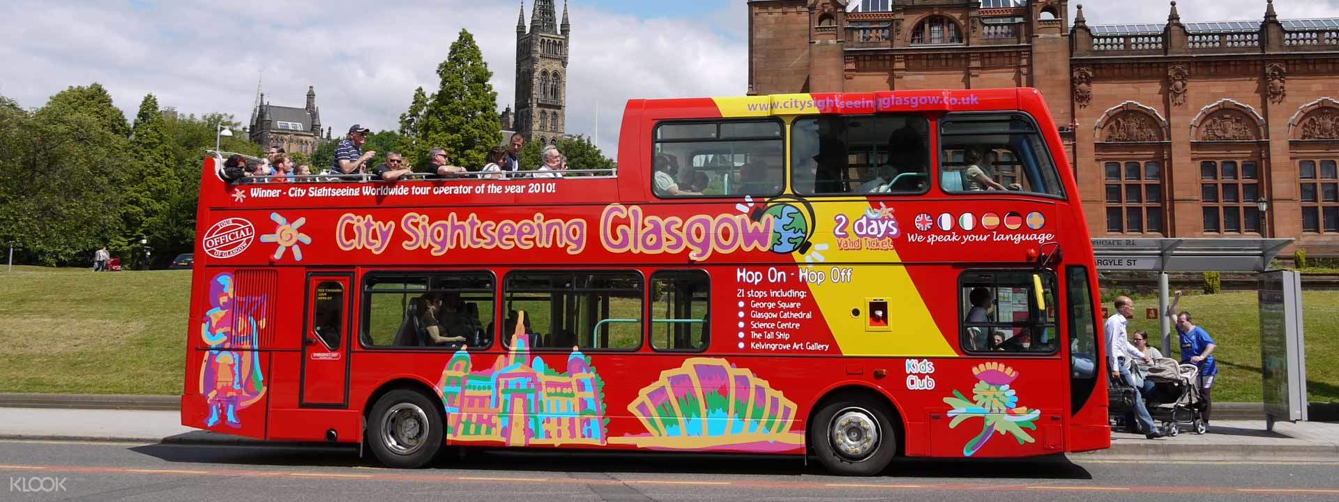 Glasgow HopOn HopOff City Sightseeing Bus Tour Klook UK