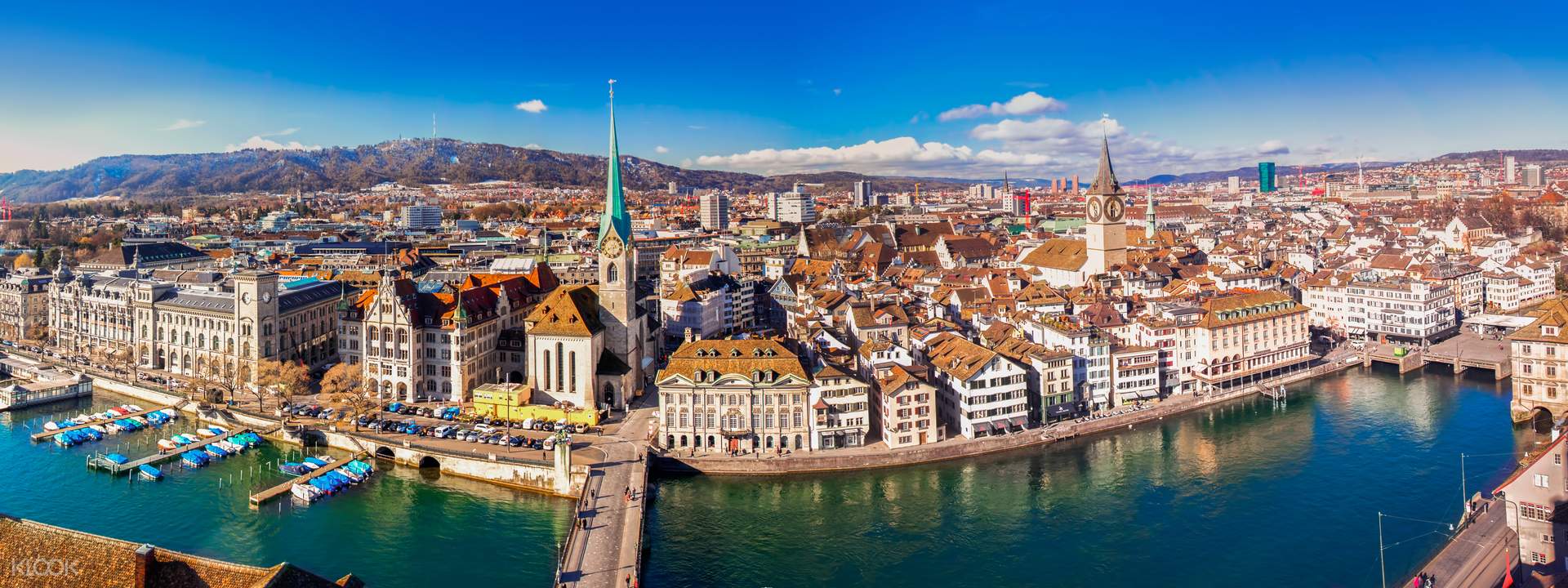 Wisata berkeliling kota kota Zurich dengan Feri dan kereta gantung- Klook