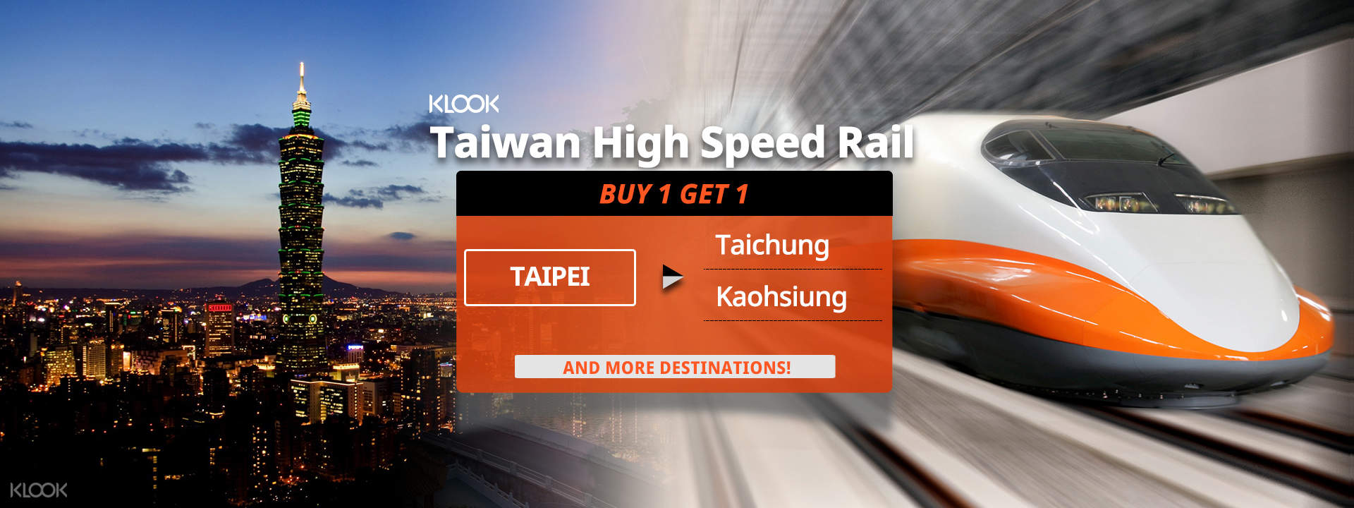 Taiwan High Speed Rail (THSR) One Way Ticket from Taipei - Klook
