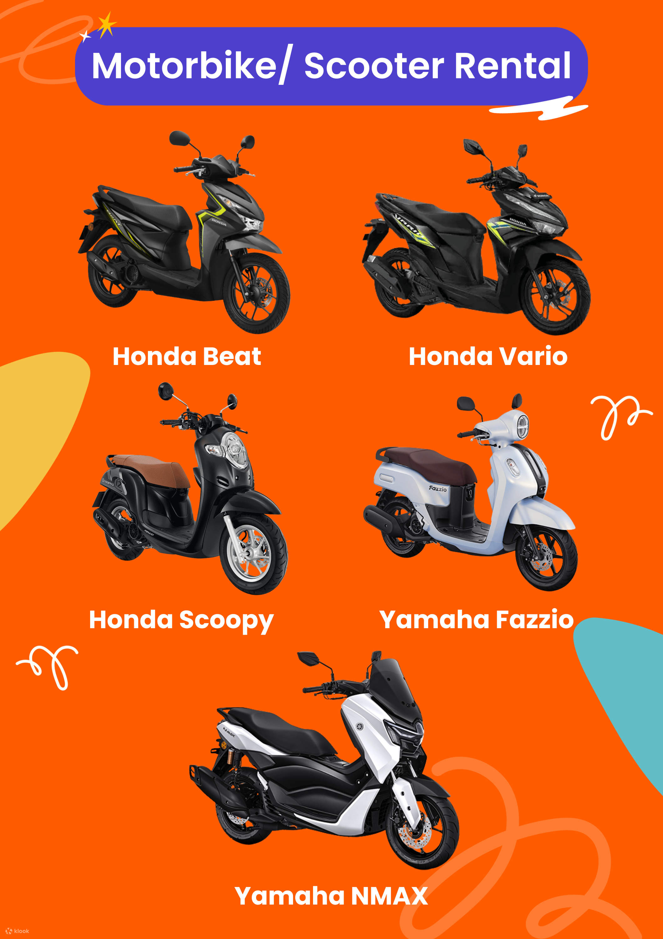 Scooter Motorbike Rental in Bali, Indonesia Klook India