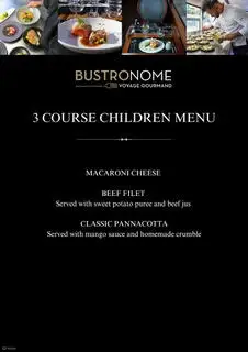 Sample Children's Menu