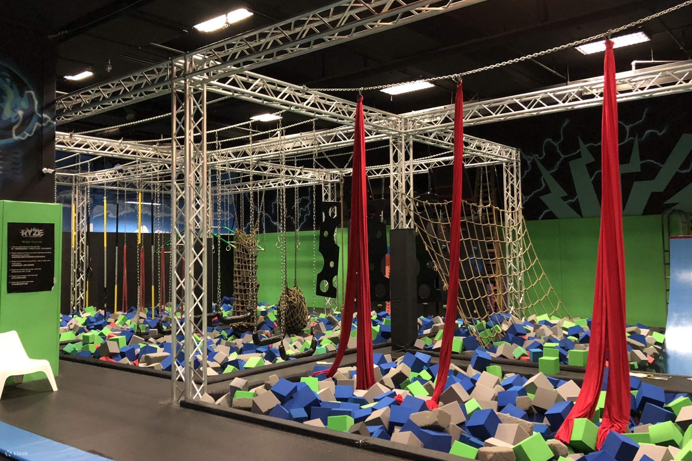 High rise outlet trampoline park