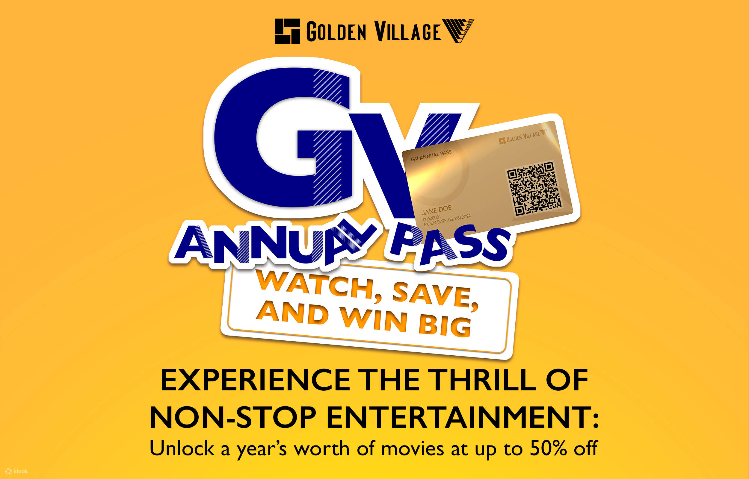 Golden Village Cinema EVERYDAY Movie e Voucher Klook Singapore