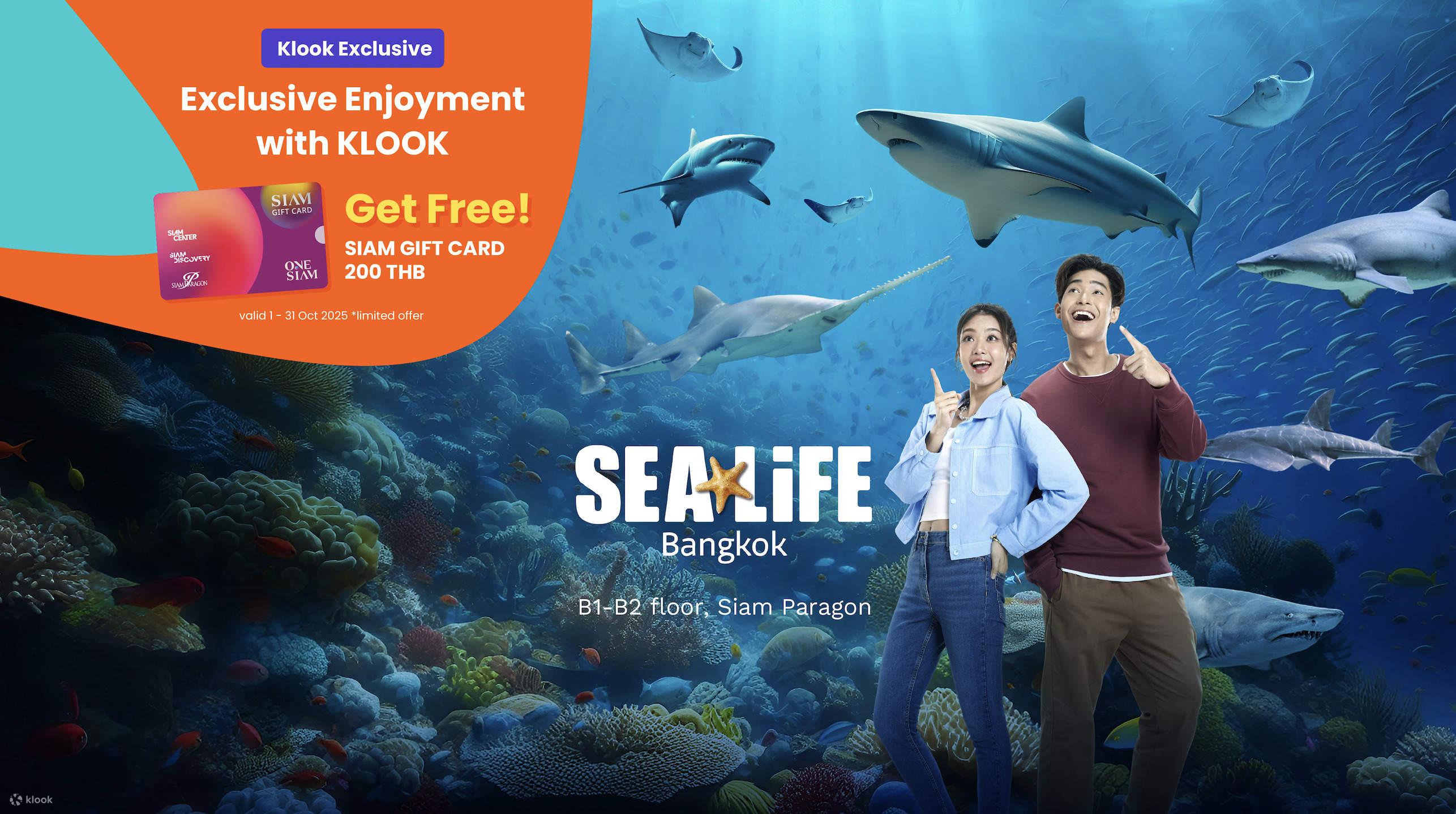 Sea Life Bangkok Ocean World Ticket Online Klook India