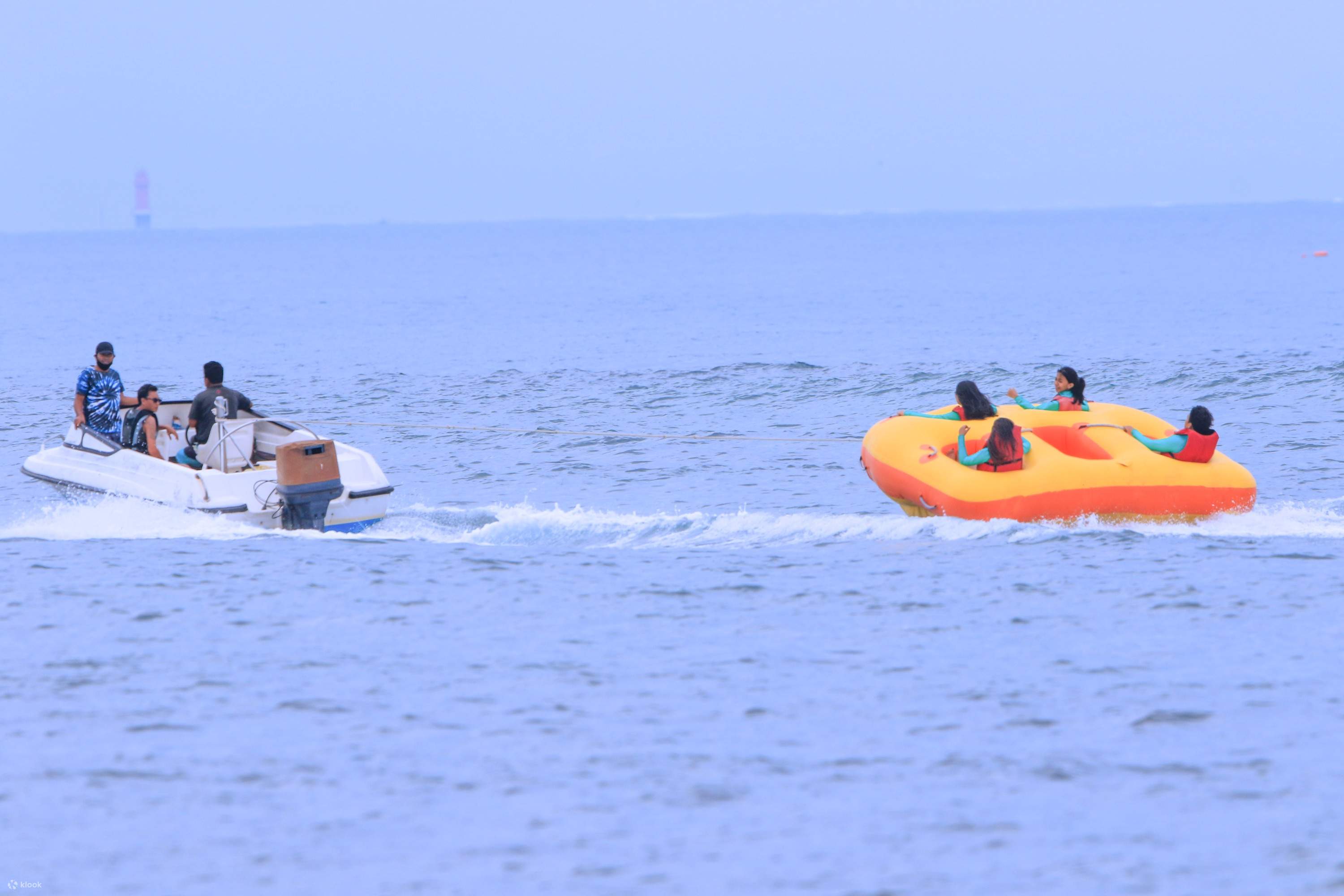 Donut Boat Water Sports Experience at Tanjung Benoa Beach Bali Indonesia Klook Australia