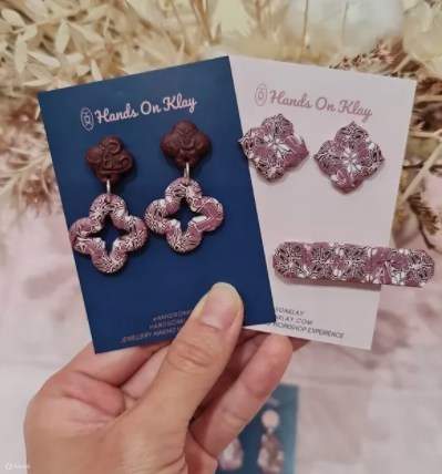 Kaleidoscope tile earrings