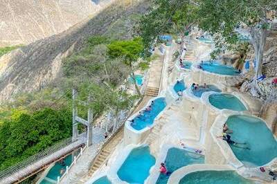 Skyline delle Grutas Tolantongo