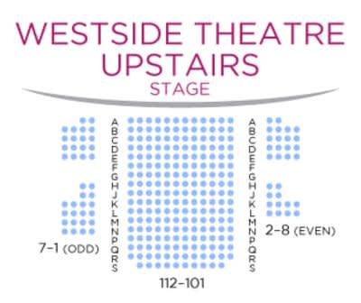 Sơ đồ chỗ ngồi trên lầu của Nhà hát Westside