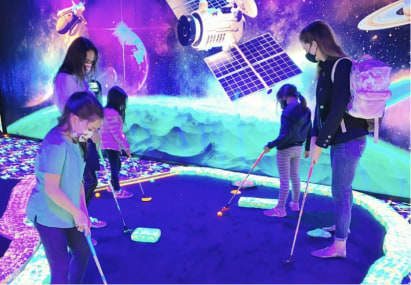 glow-in-the-dark environment