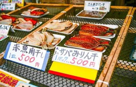 那珂凑海鲜市场一隅