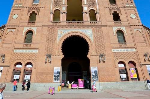Vue du bâtiment des arènes de Las Ventas