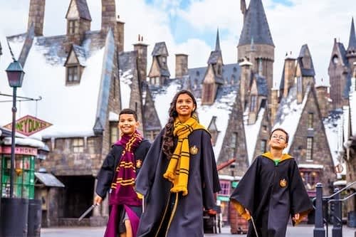 Pengunjung di Harry Potter World