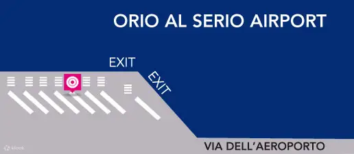 Bus Stop at Bergamo Orio al Serio Airport