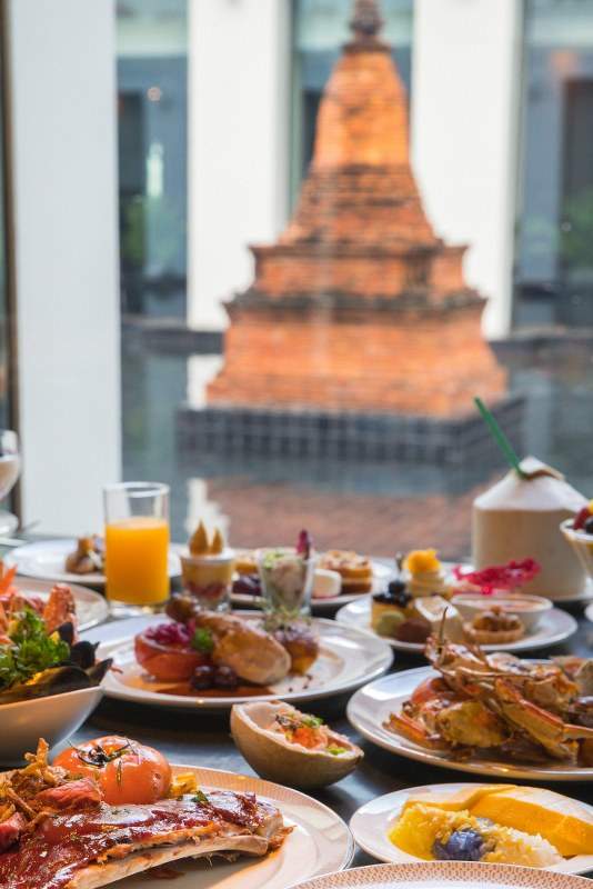 自助早餐，可欣賞標誌性景觀