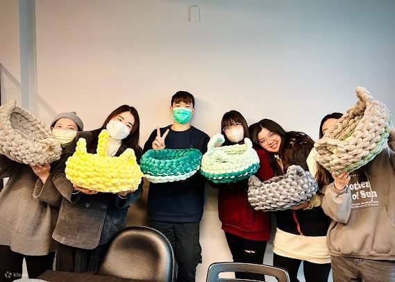 벨벳 털실 손뜨개 애견 침대 만들기 워크숍