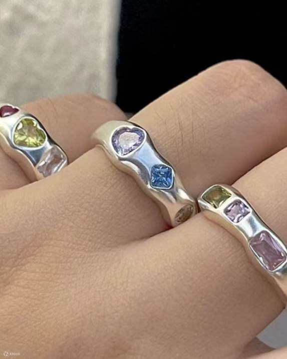 URBANPEACE Korean silver ring workshop Gemstone ring Silver clay Klook Canada
