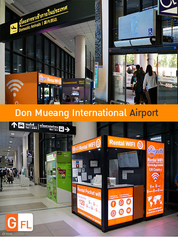 Smile WiFi Counter di Bandara Don Muang (DMK).