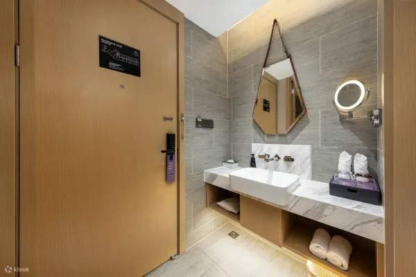 ホテル客室のバスエリア環境表示マップ