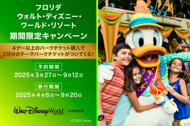 フロリダ ウォルト・ディズニー・ワールド・リゾート チケット