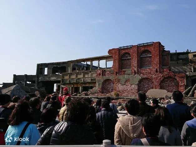 visit an abandoned island at hashima island, nagasaki
