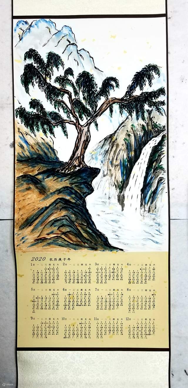 Bing Shu Lab Traditional Chinese Painting Calendar Workshop Chinese