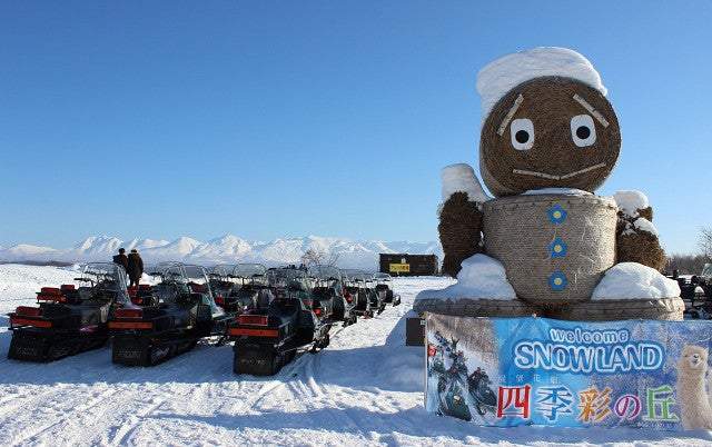 A方案-冬季的四季彩之丘被厚厚白雪覆蓋，搖身一變成為夢幻的雪之樂園