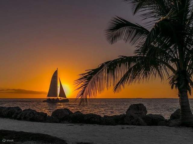 Admirez le ciel se parer d'or lors d'une croisière au coucher du soleil époustouflant de Key West