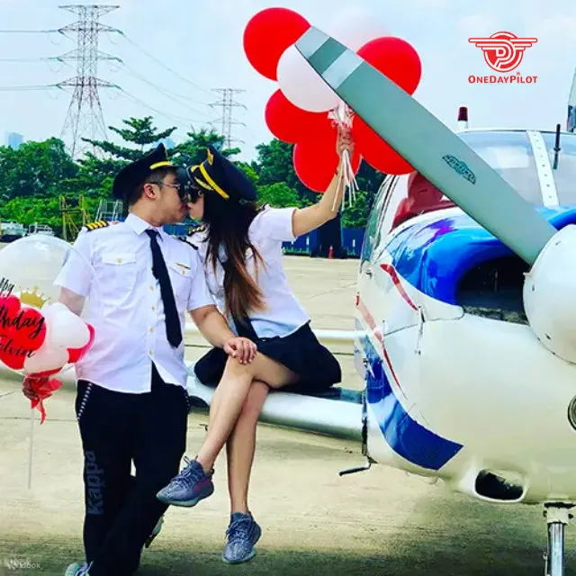 a couple join the pilot experience