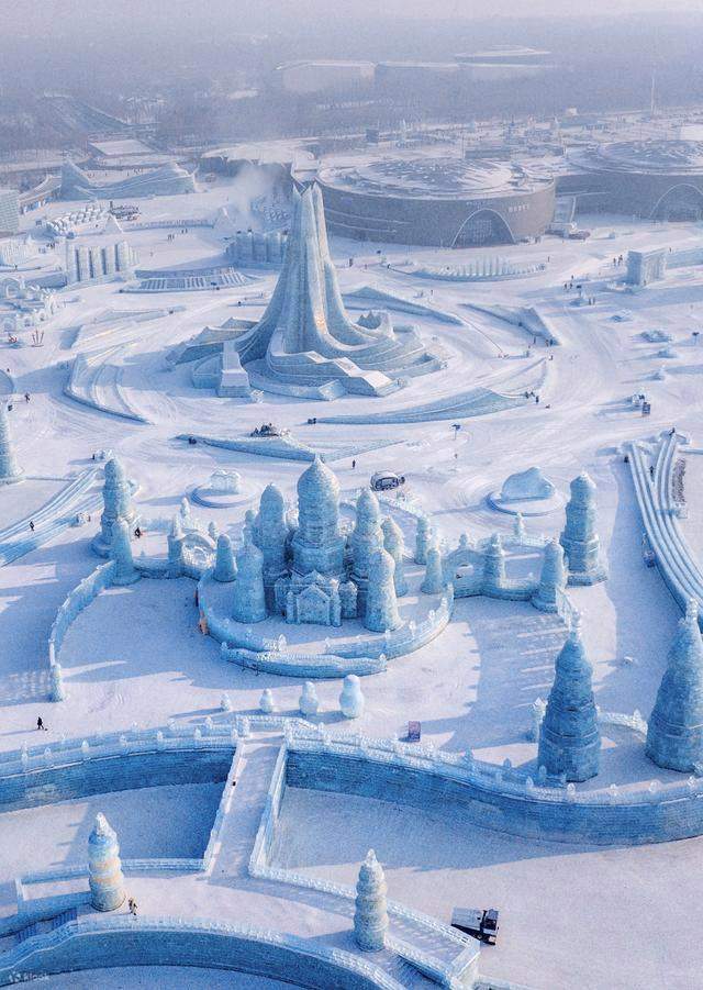 ハルビン氷雪世界、太陽島、雪の彫刻、スターリン公園、冬の 
