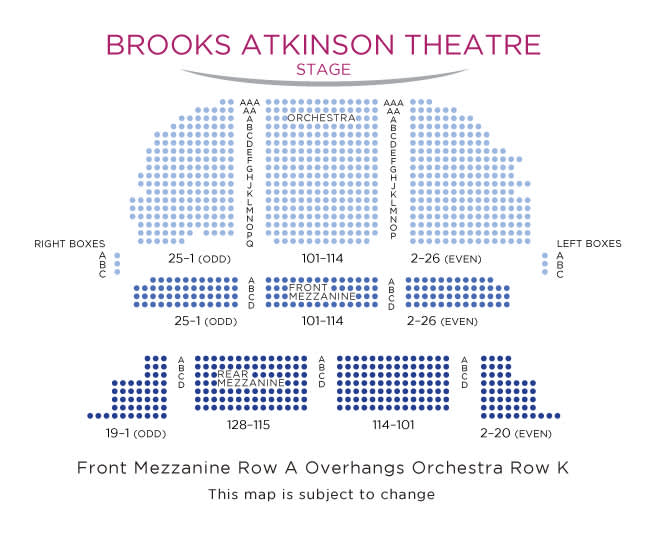 Brooks Atkinson Seating Chart