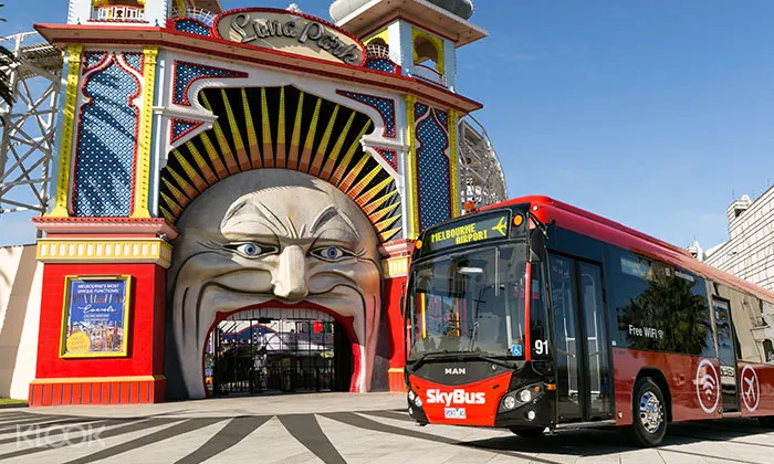 机场接送skybus机场巴士墨尔本机场 mel 往返墨尔本市区 南岸码头 圣基尔达 klook客路中国