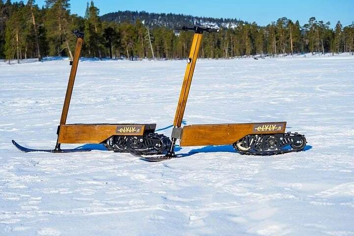電動雪地滑板車、拉普蘭午餐和冰上卡丁車全天
