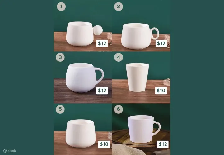 1.5 小时陶器绘画杯