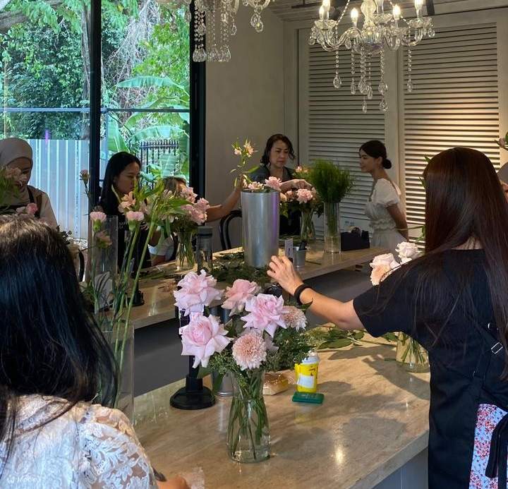 Lokakarya Bunga Seru bersama Baleton Flowerchef