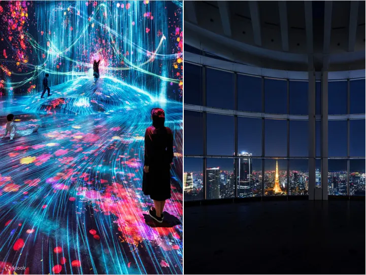 东京城市景观室内展望台 + teamLab 无界美术馆门票