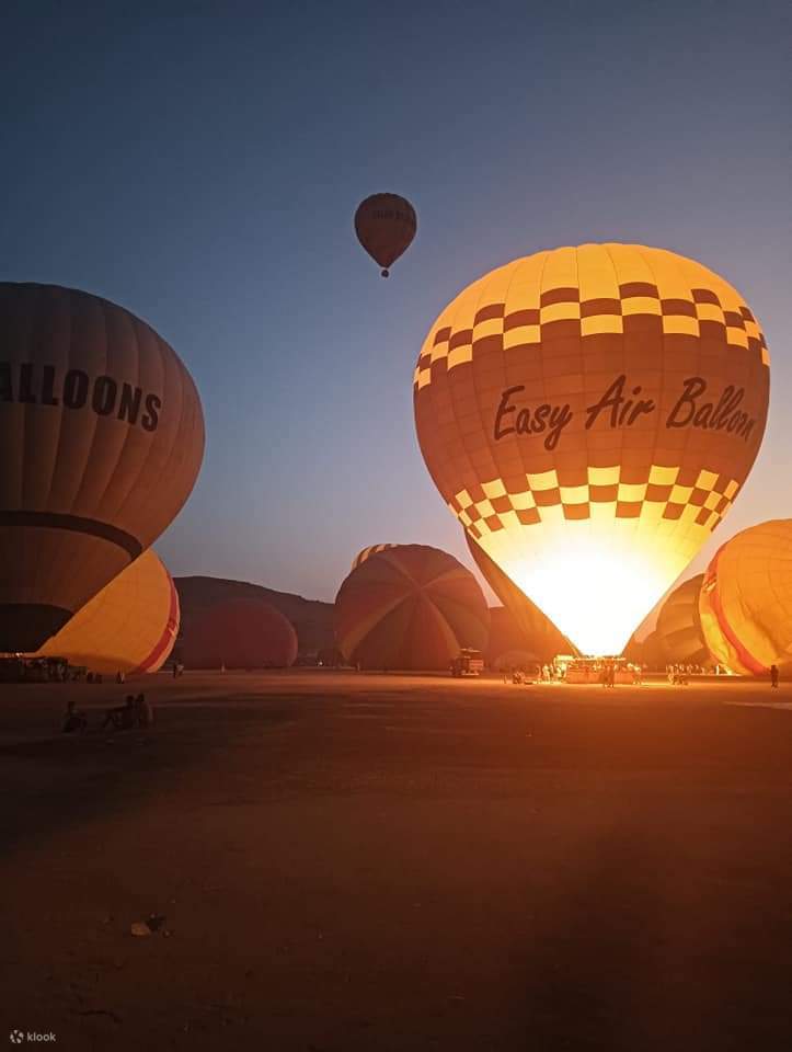 Hot Air Ballon Over the sky of Luxor including Round Trip Transfer