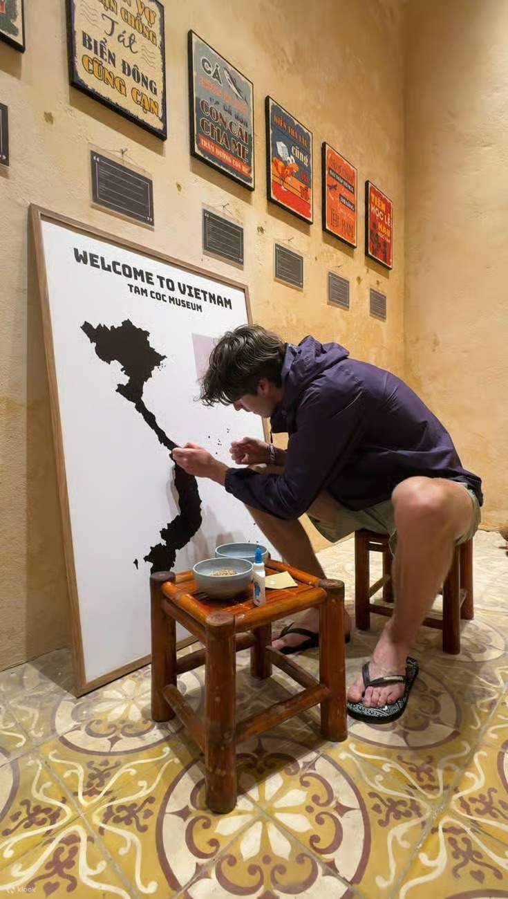 닌빈 탐콕 박물관 쌀 모자이크 워크숍