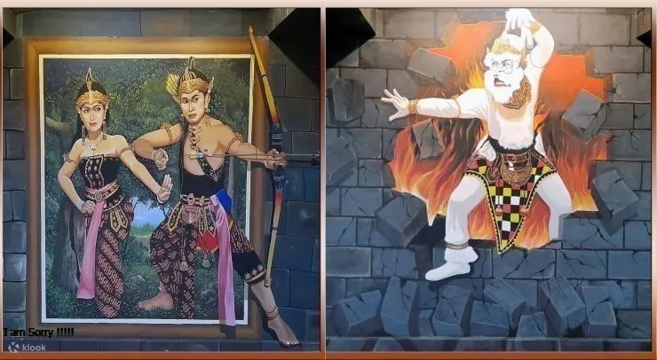 man and woman dancing in the ramayana ballet