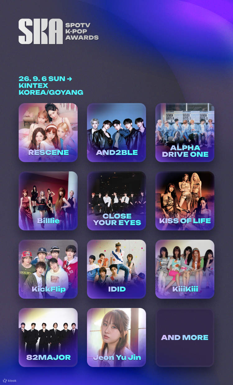 2026 SPOTV K-pop Awards Ticket in Seoul - Klook