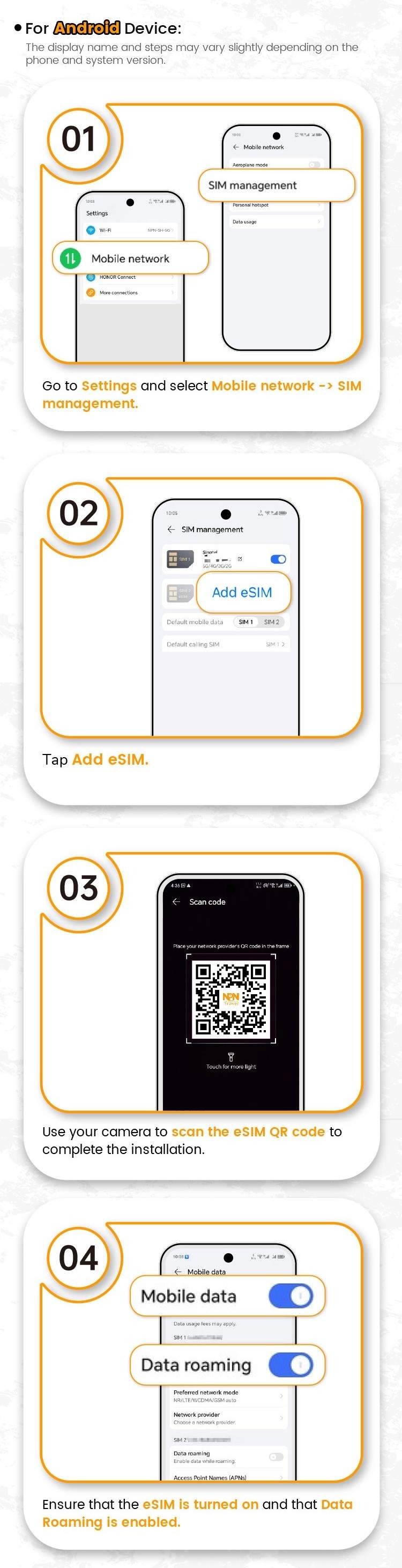 Android 裝置的安裝流程