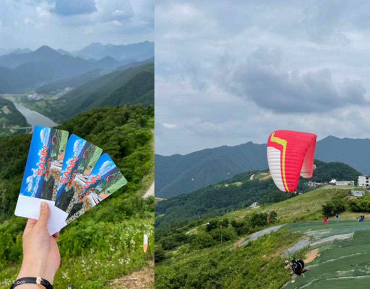 Tickets and paragliding
