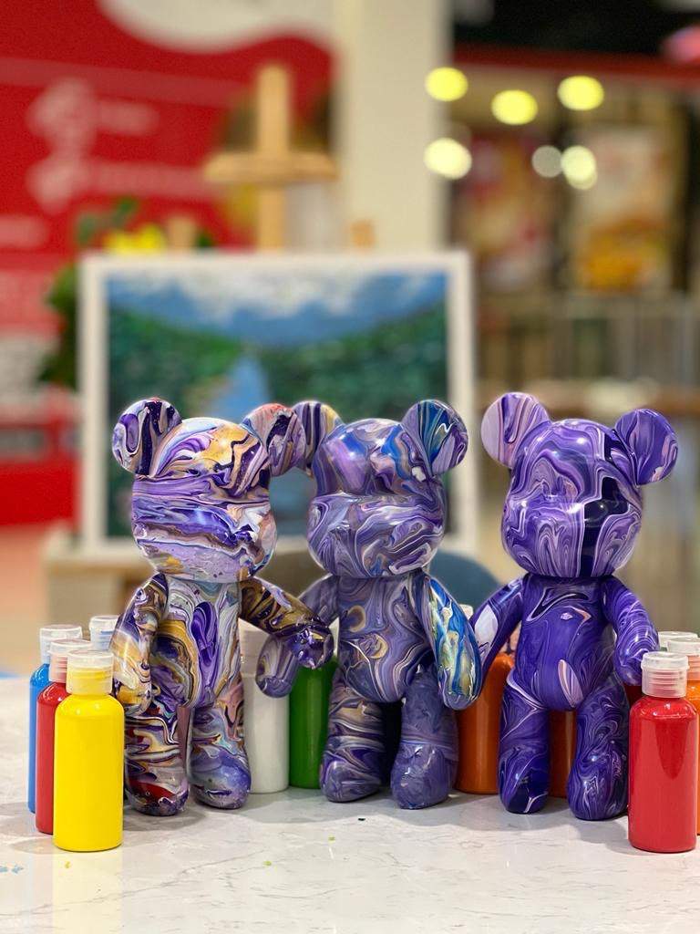 Arte con mattoncini a forma di 3 orsi 