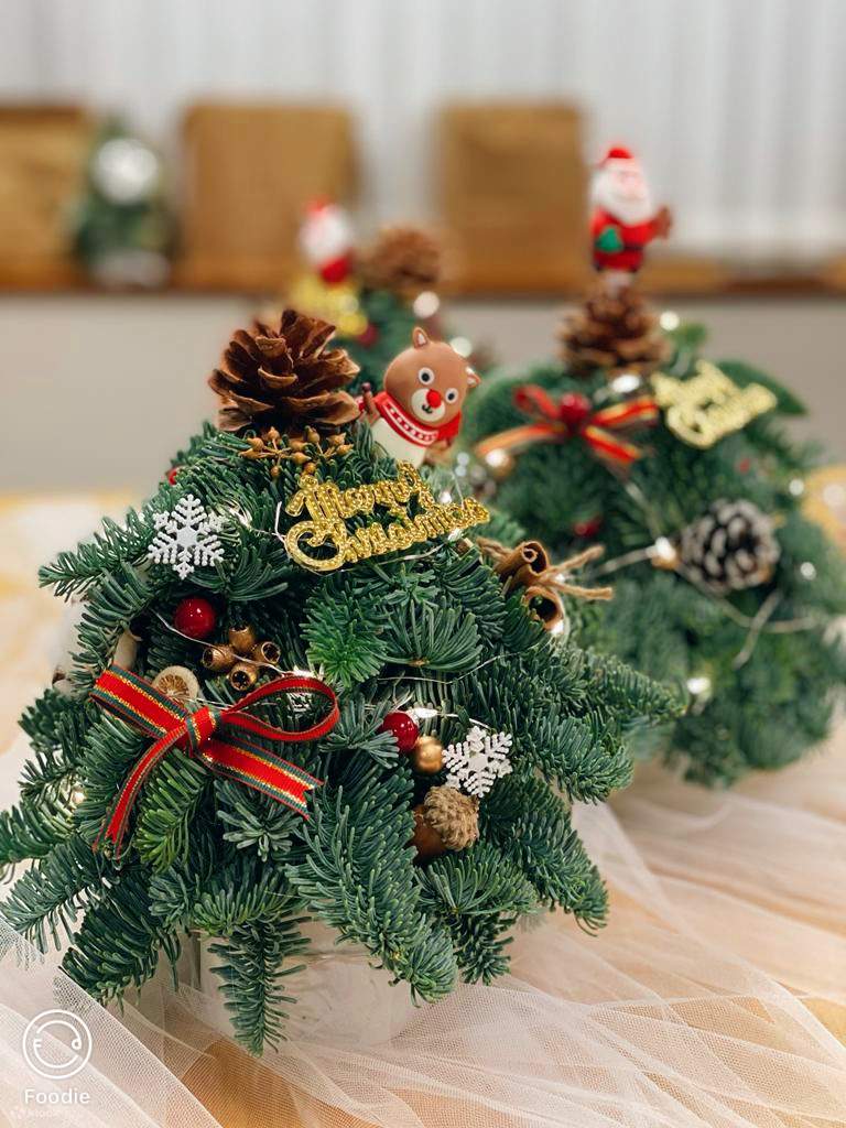 Мини-мастер-класс по созданию рождественской елки Myosotis Flower