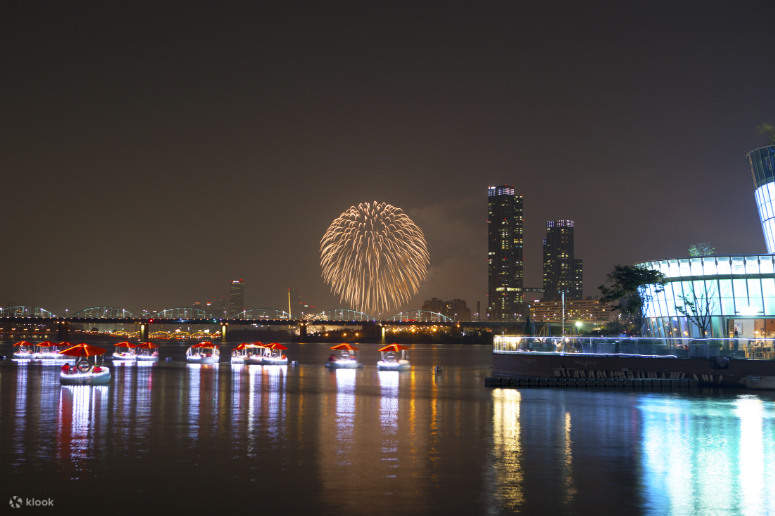 安裝了LED燈，即使在夜晚也能欣賞到浪漫的漢江夜景！
