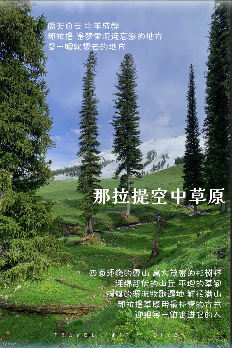 新疆伊犁伊寧5/7日(賽里木湖+那拉提空中草原+恰西+庫爾德寧+夏塔+瓊庫什台) - Klook香港