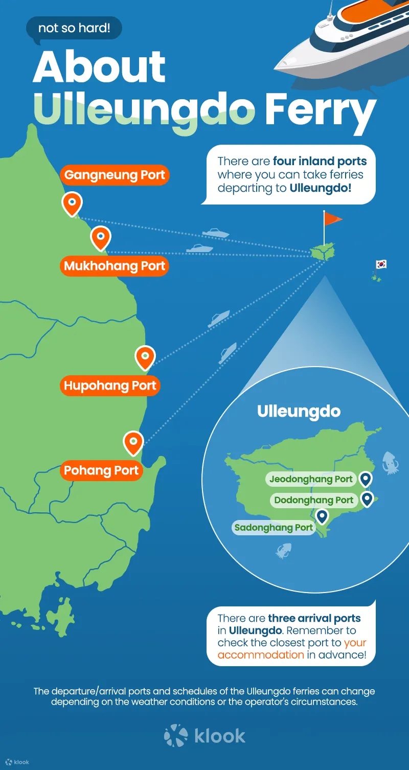 [江陵港出发] 郁陵岛船票 (经济舱/头等舱)