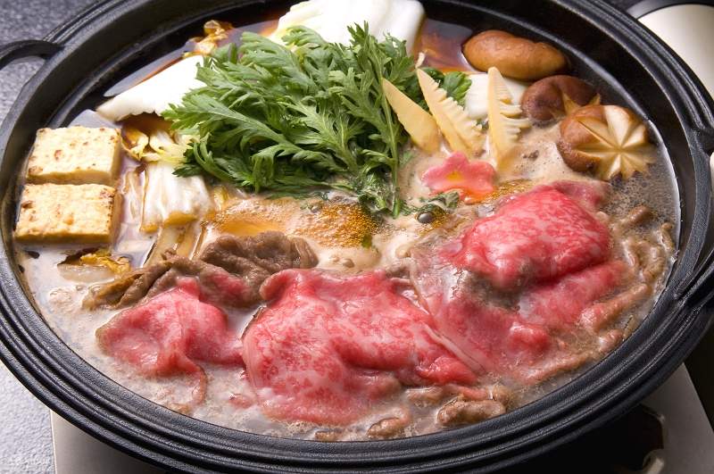 Sukiyaki di Miyashita di Ginza