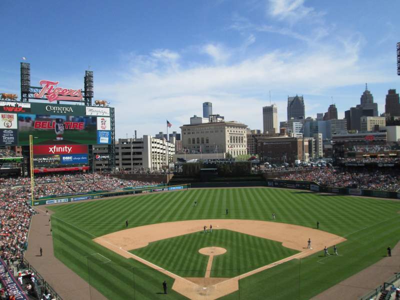 Match de baseball des Tigers de Détroit au Comerica Park