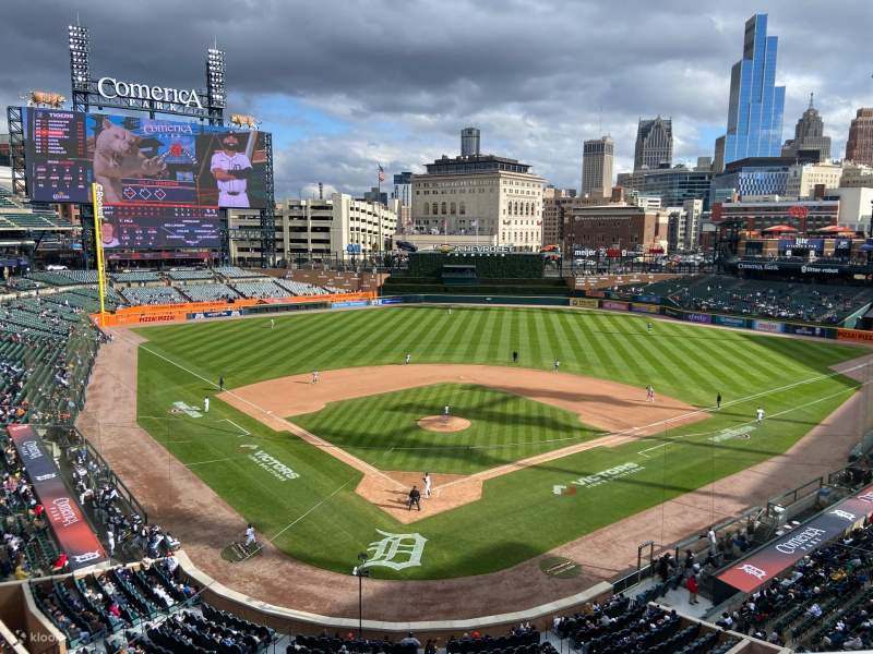 Match de baseball des Tigers de Detroit au Comerica Park