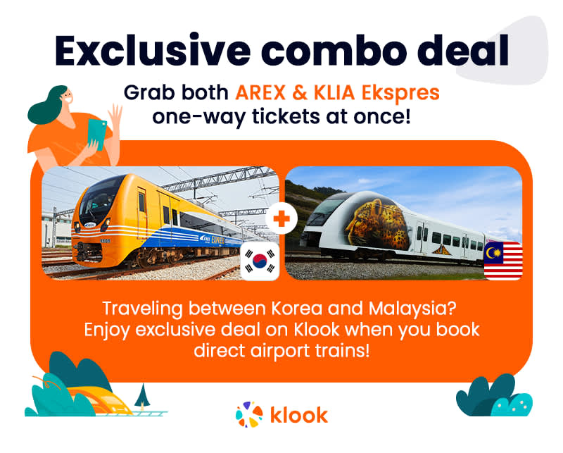 AREX x KLIA Ekspres Airport Express Train Ticket Klook
